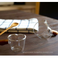 Transparent and domestic glass jar with lid